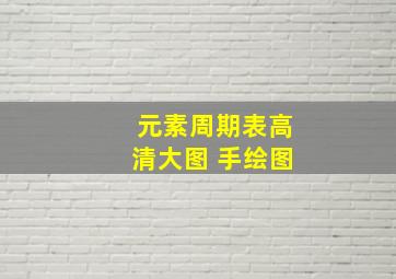 元素周期表高清大图 手绘图